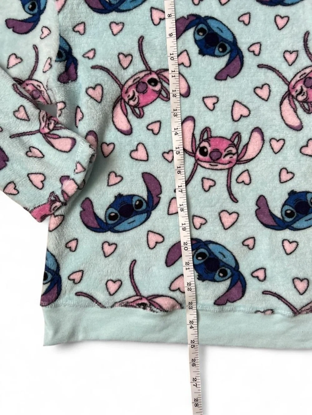 Disney Lilo & Stitch Fleece Pullover Sweatshirt Pastel Kawaii Warm Loungewear XL